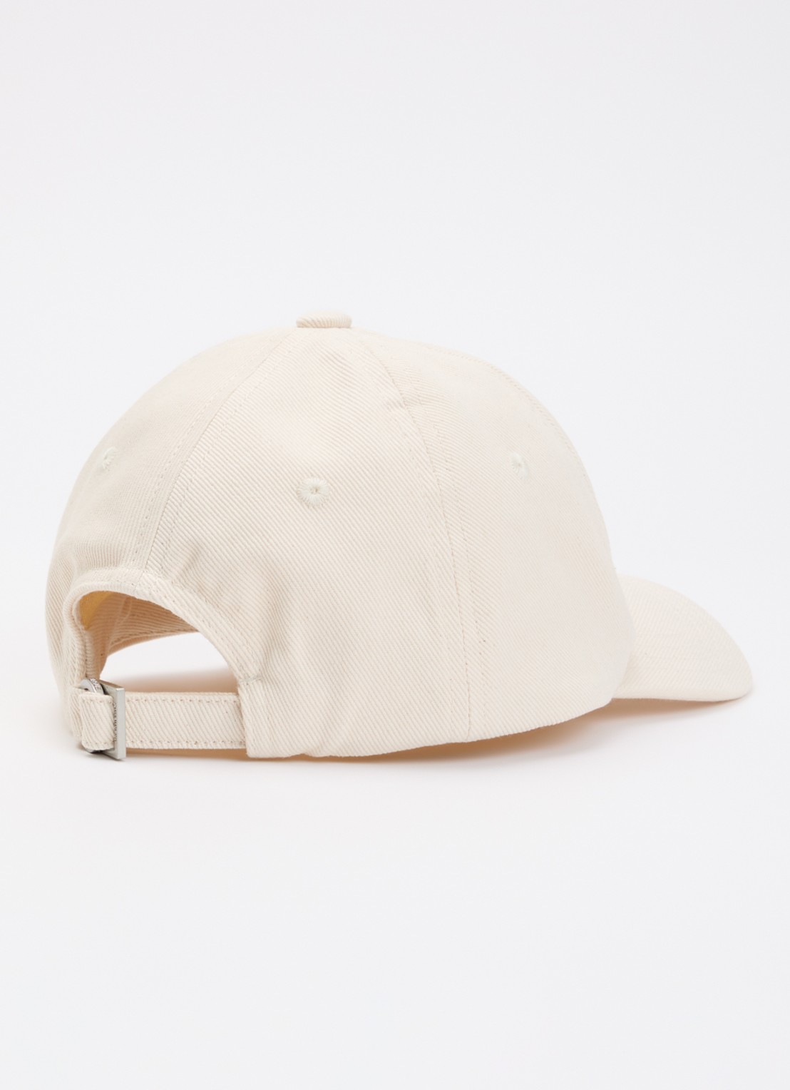 Jacquemus La Casquette pet met logo - detail gebroken wit