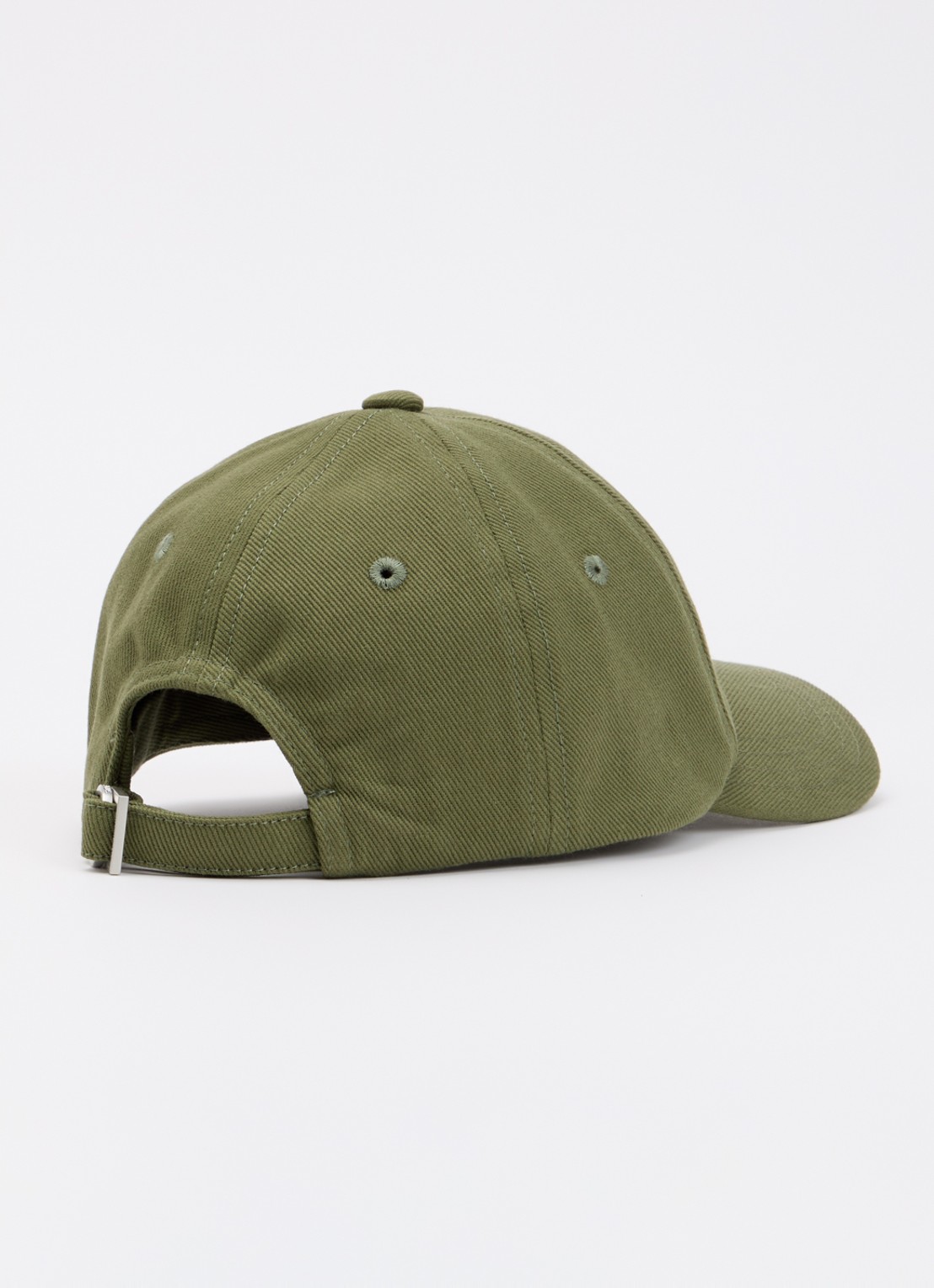 Jacquemus La Casquette pet met logo - detail 2 mosgroen
