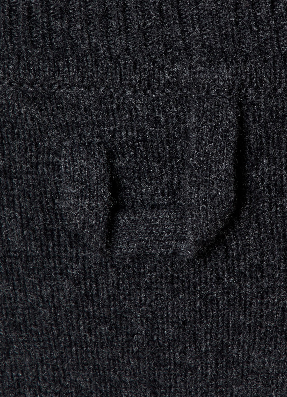 Jacquemus La Robe mini jurk in wolblend met schoudervulling - detail 5 donkergrijs