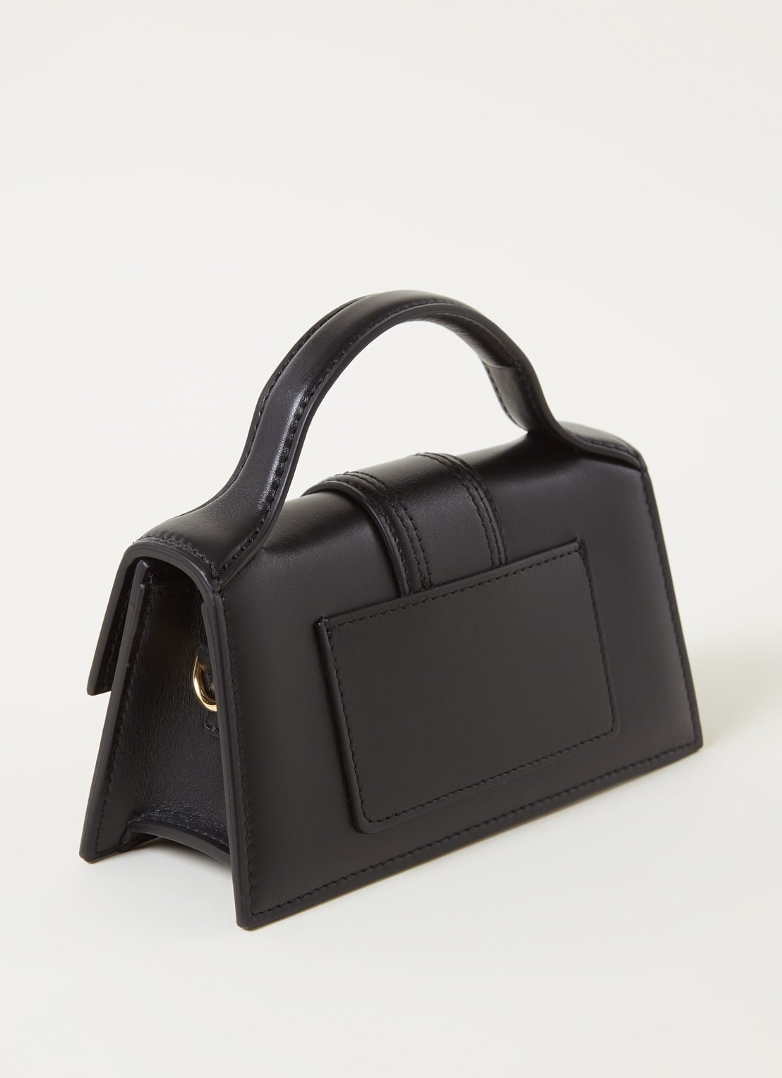Jacquemus Le Bambino handtas van leer - achterkant 3 zwart