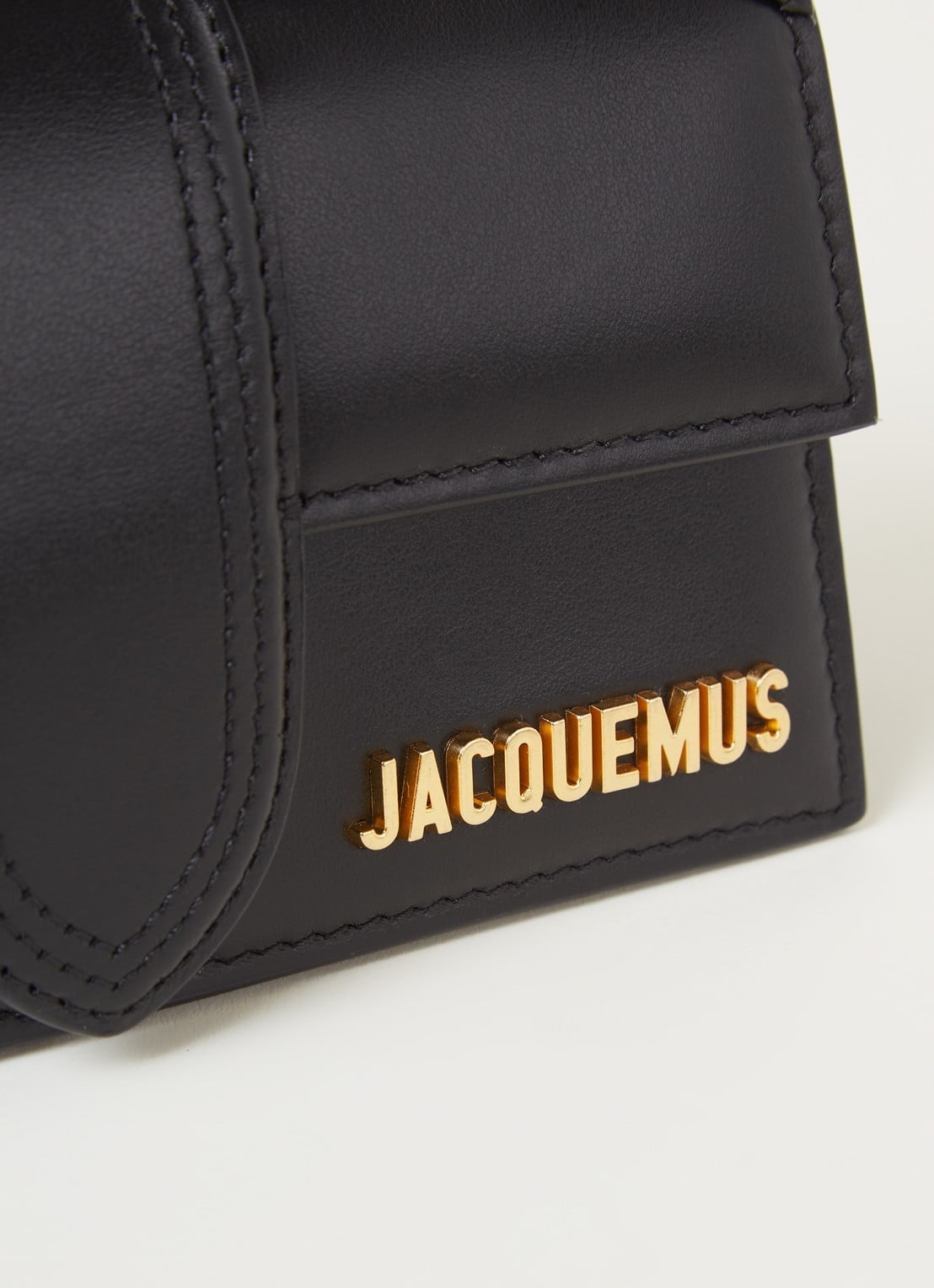 Jacquemus Le Bambino handtas van leer - detail 6 zwart