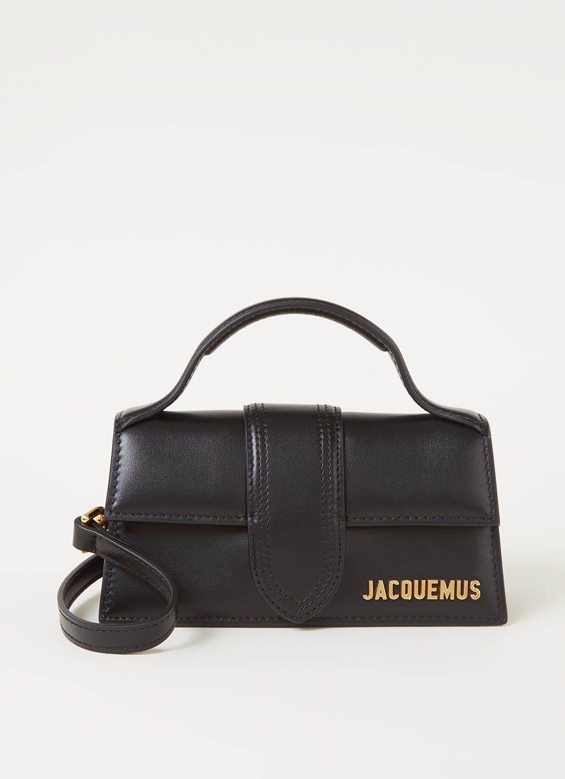 Jacquemus Le Bambino handtas van leer - voorkant zwart