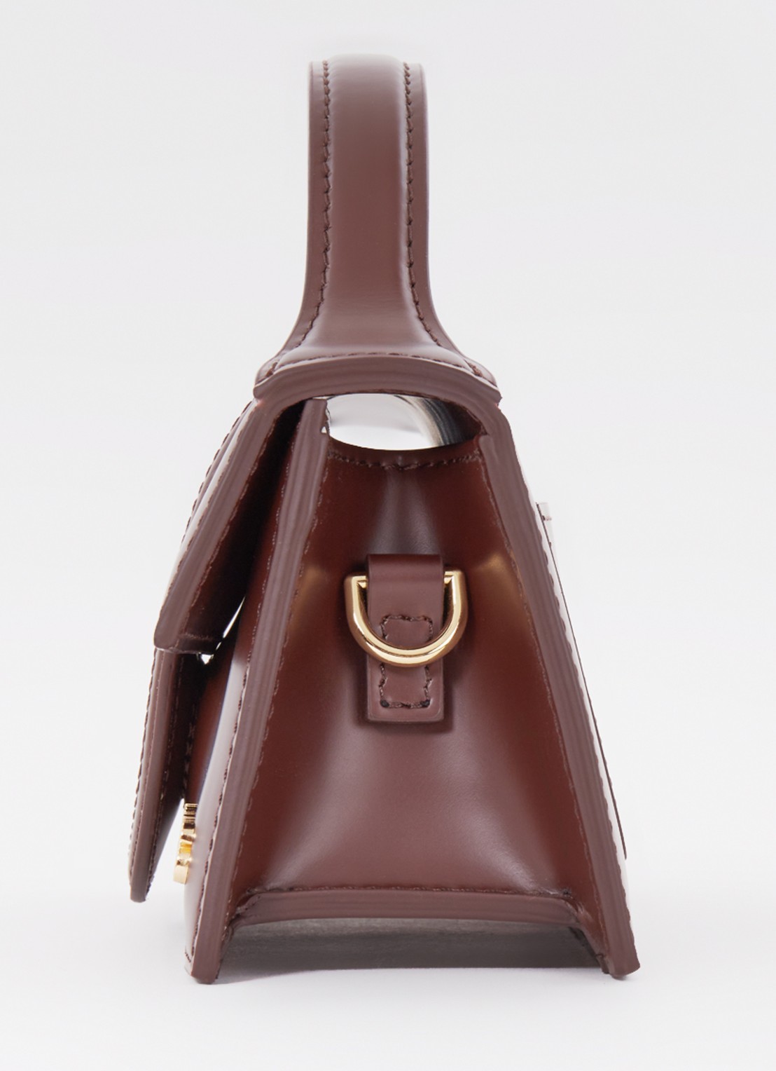 Jacquemus Le Bambino handtas van leer - detail 6 bruin