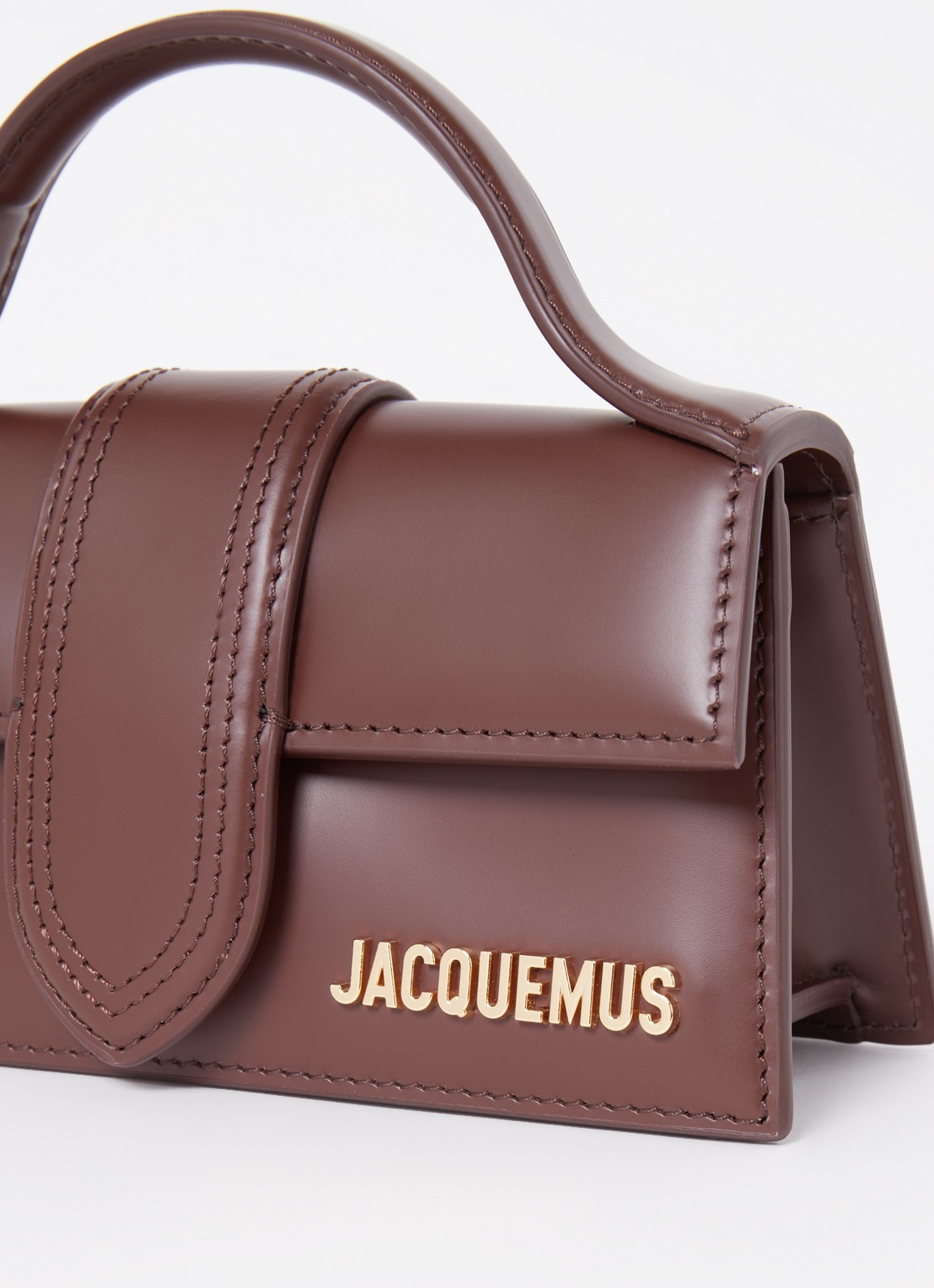 Jacquemus Le Bambino handtas van leer - detail 7 bruin