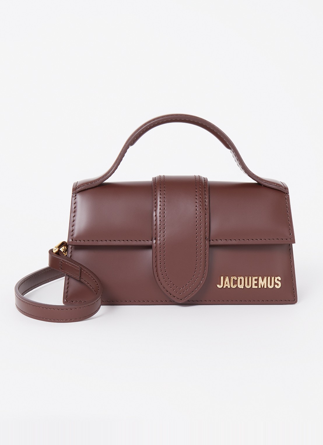 Jacquemus Le Bambino handtas van leer - voorkant bruin