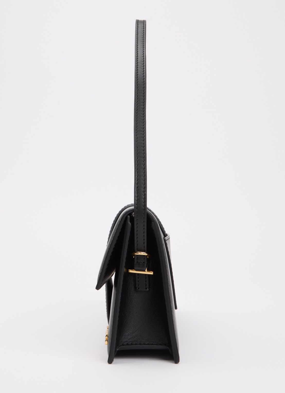 Jacquemus Le Bambino Long schoudertas van leer - detail 3 zwart