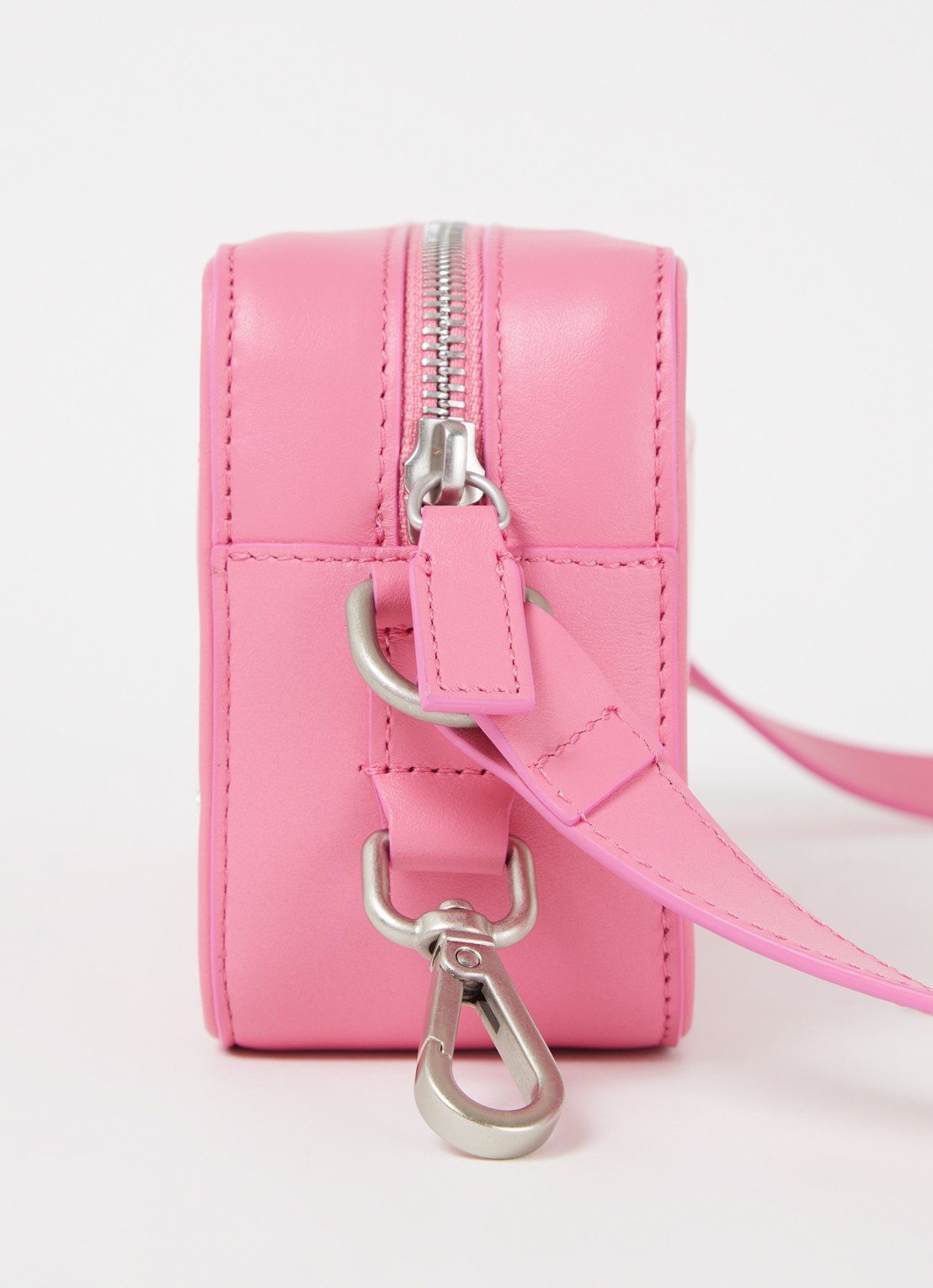 Jacquemus Le Baneto crossbodytas van leer - detail 3 roze