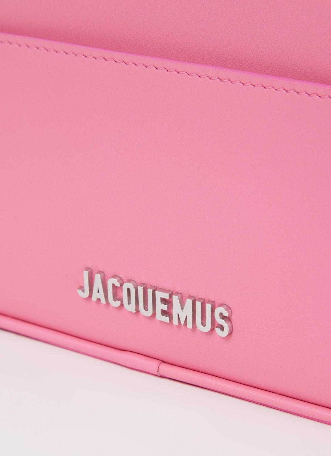 Jacquemus Le Baneto crossbodytas van leer - detail 4 roze