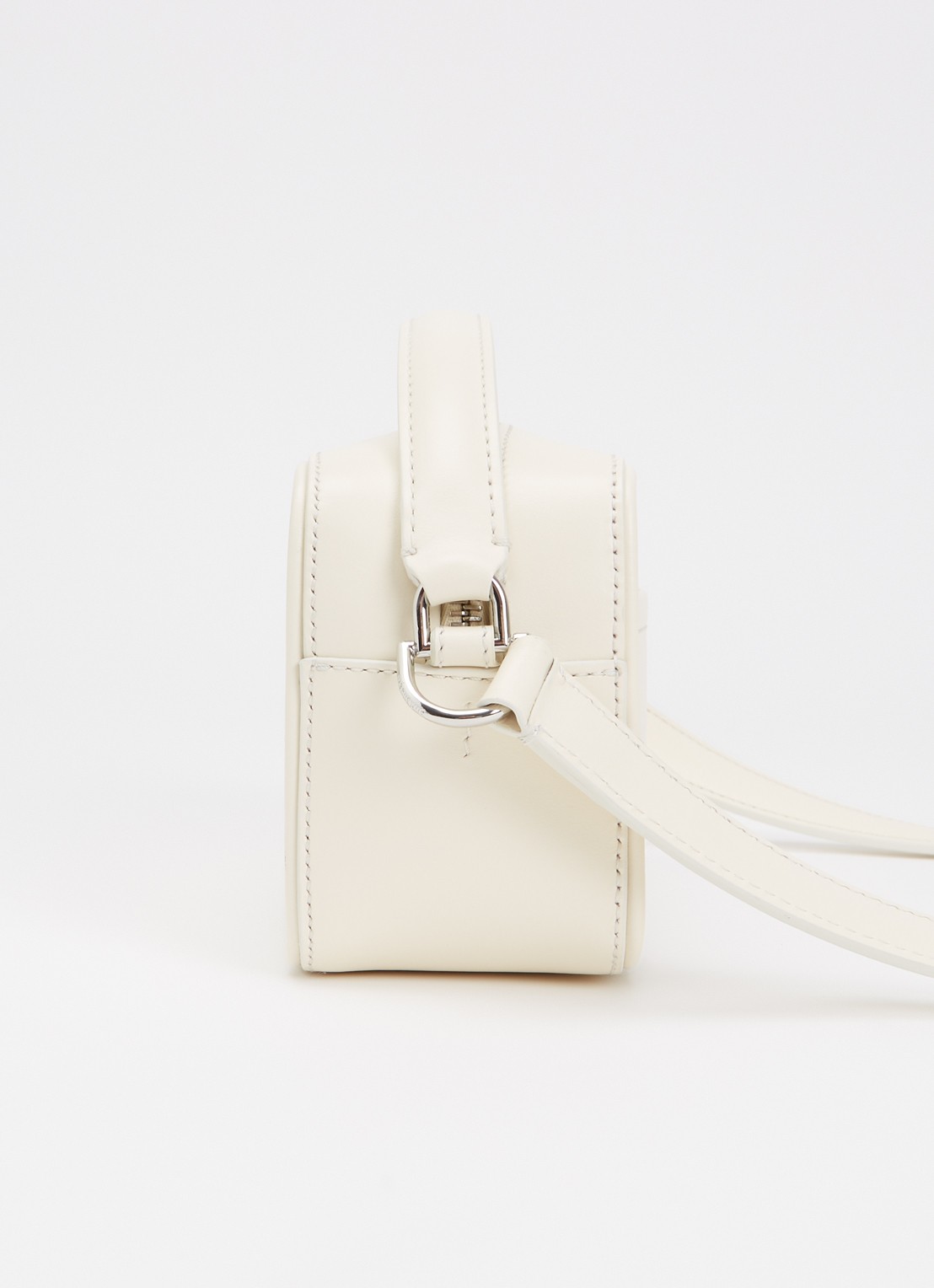 Jacquemus Le Baneto handtas met verstelbare schouderriem - detail 4 ivoor