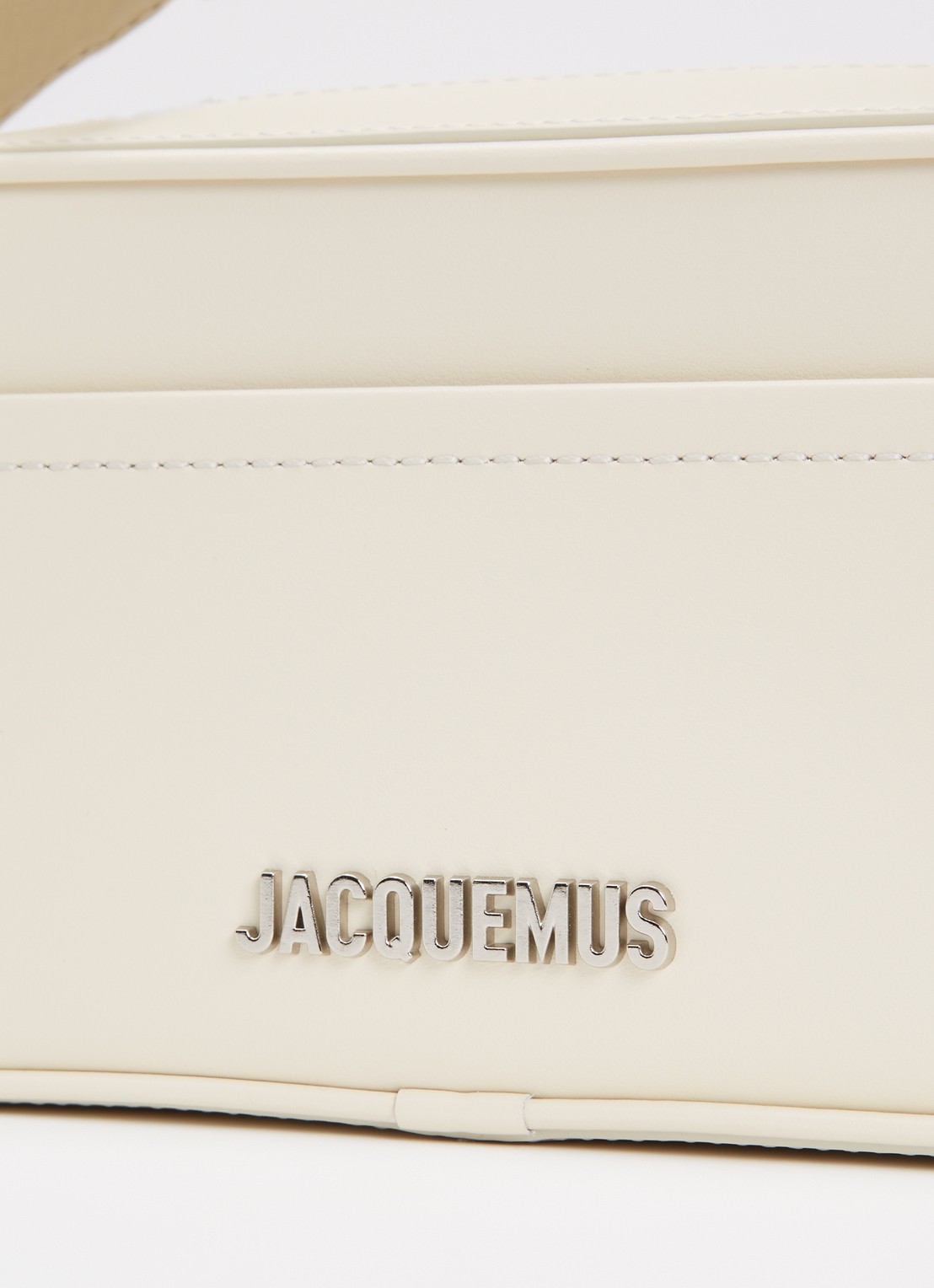 Jacquemus Le Baneto handtas met verstelbare schouderriem - detail 5 ivoor