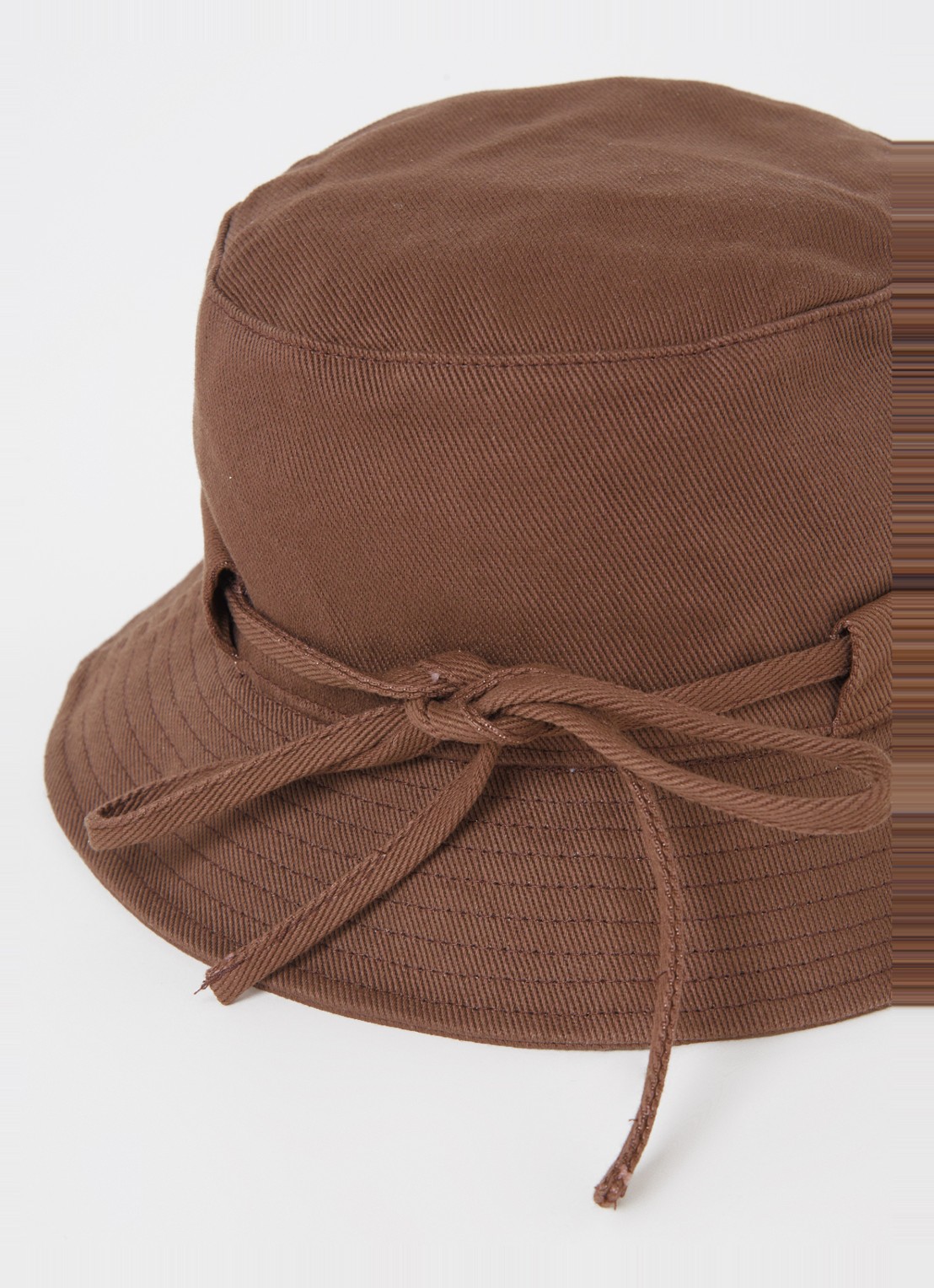 Jacquemus Le Bob Gadjo bucket hoed van canvas  - detail bruin