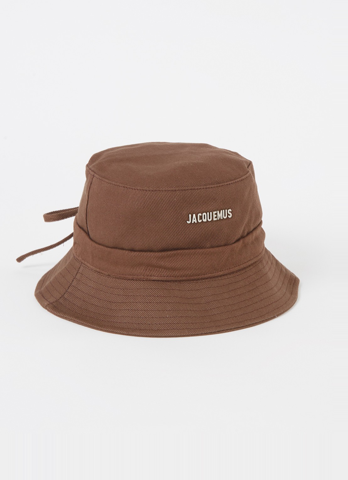 Jacquemus Le Bob Gadjo bucket hoed van canvas  - voorkant 3 bruin