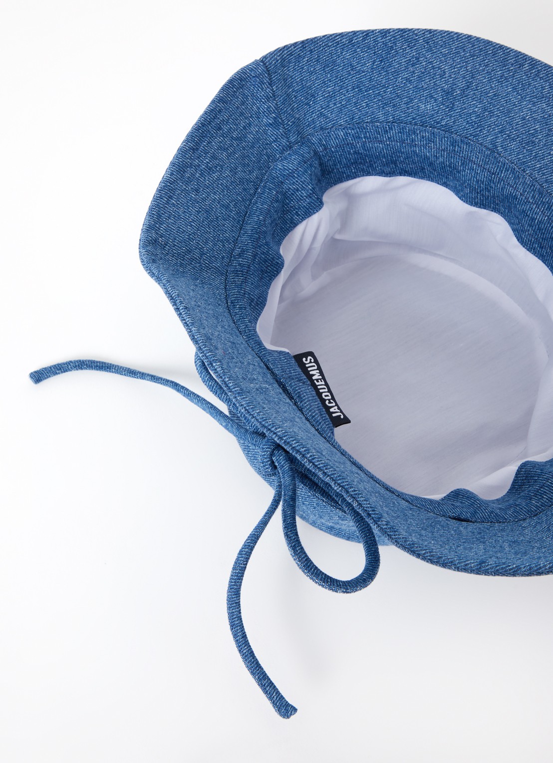 Jacquemus Le Bob Gadjo bucket hoed van canvas  - detail 2 indigo
