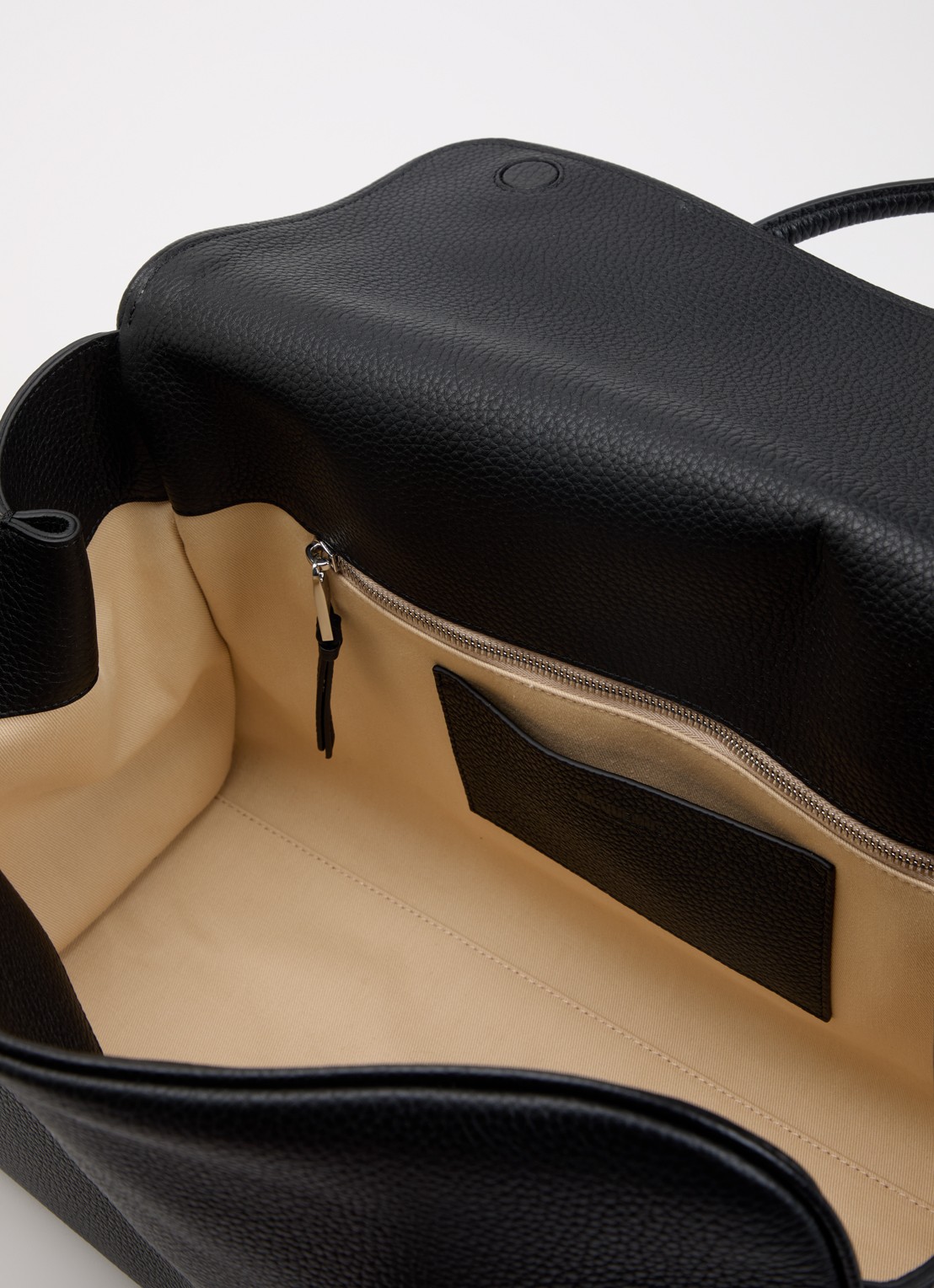 Jacquemus Le Cabas handtas van kalfsleer met afneembare schouderriem - detail 3 zwart