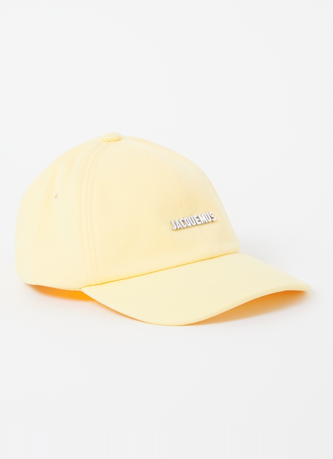 Jacquemus Le Casquette Gadjo pet met logo - voorkant geel
