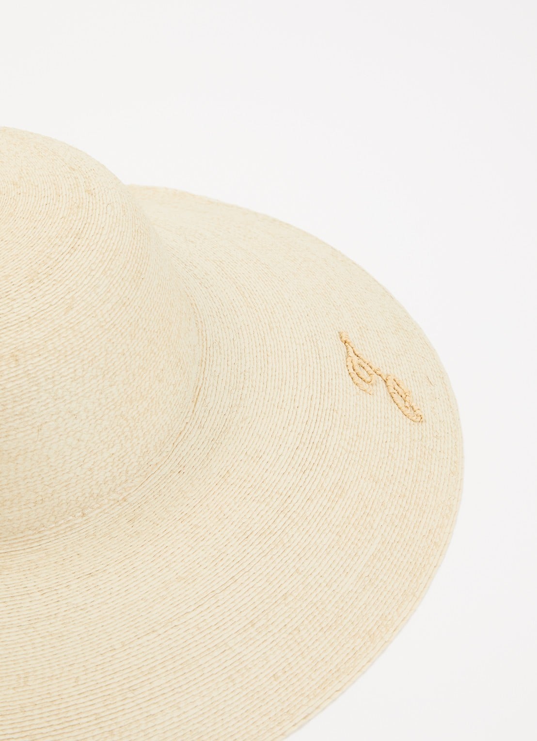 Jacquemus Le Chapeau hoed van stro - detail 2 naturel