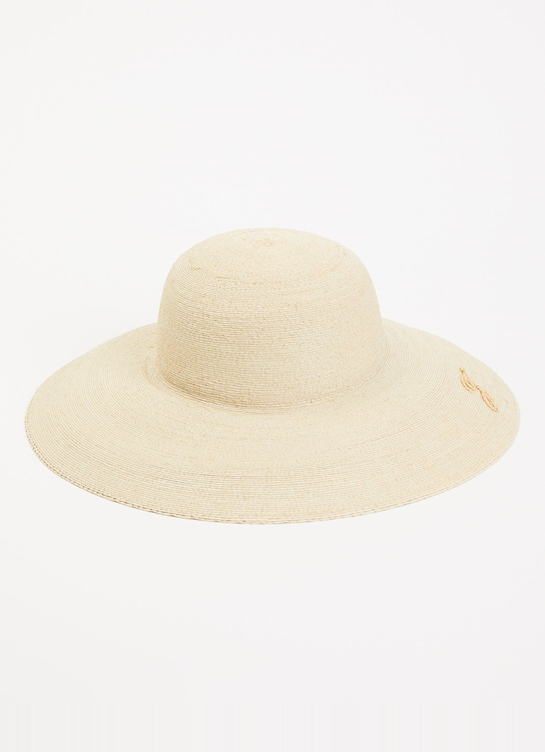 Jacquemus Le Chapeau hoed van stro - voorkant naturel