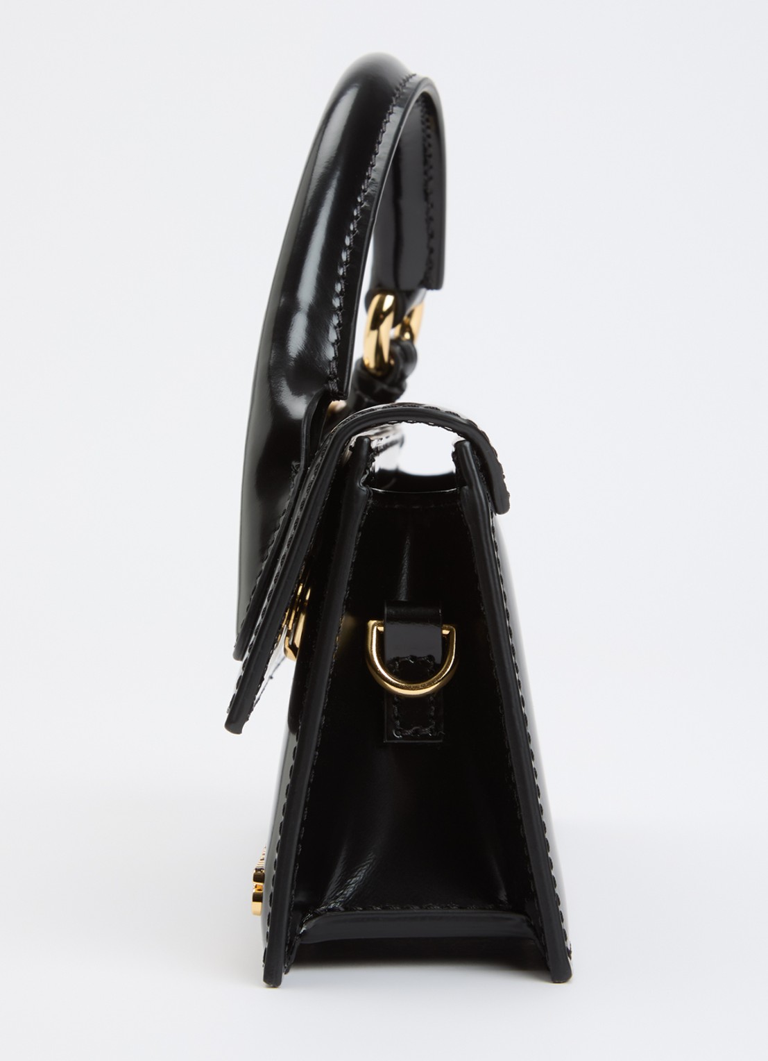 Jacquemus Le Chiquito Long handtas van kalfsleer met gespdetail - detail 3 zwart