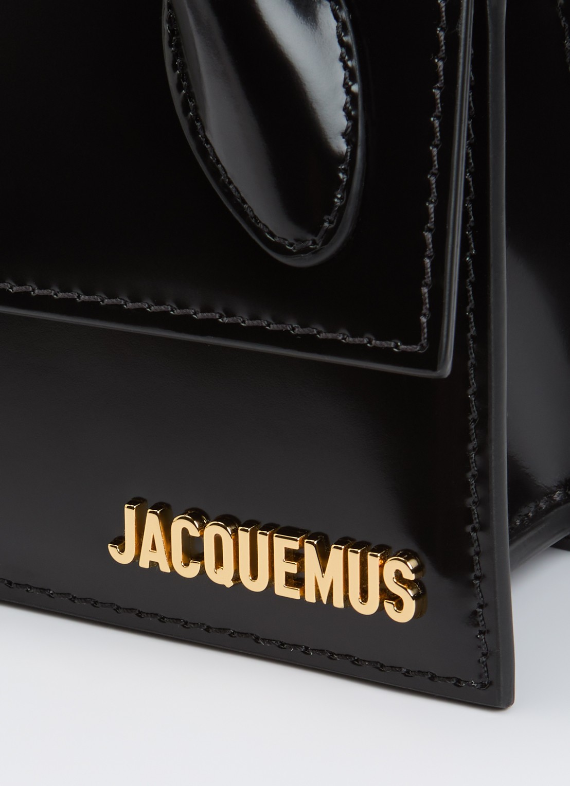 Jacquemus Le Chiquito Long handtas van kalfsleer met gespdetail - detail 4 zwart