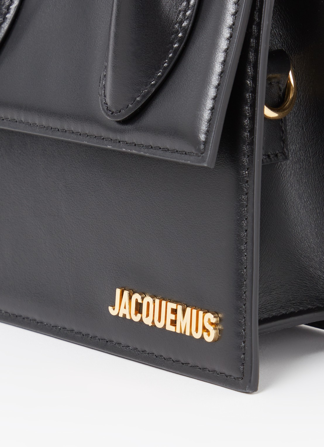 Jacquemus Le Chiquito Noeud handtas van leer - detail 3 goud