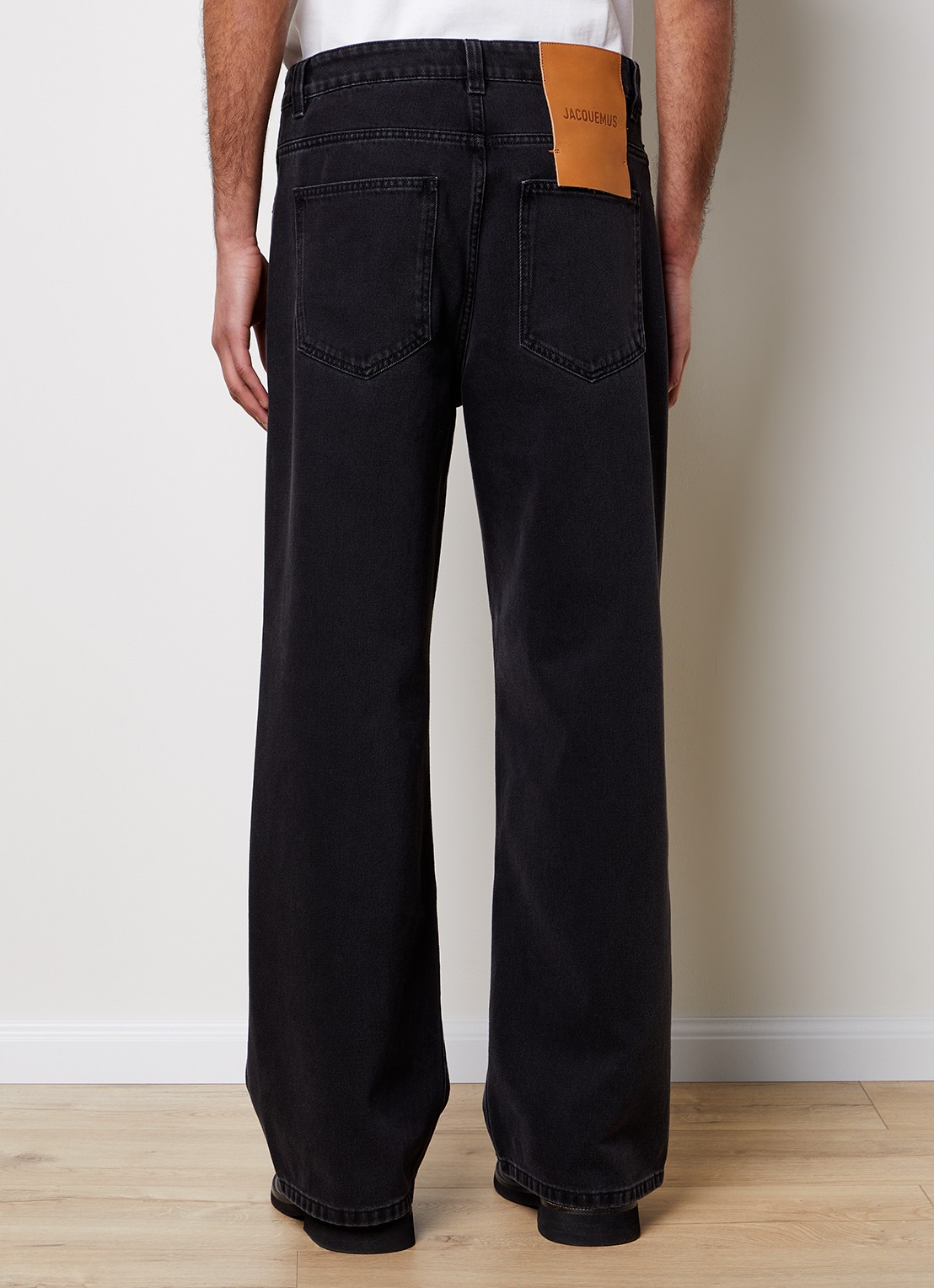 Jacquemus Le de Nîmes loose fit jeans met gekleurde wassing - achterkant 6 zwart