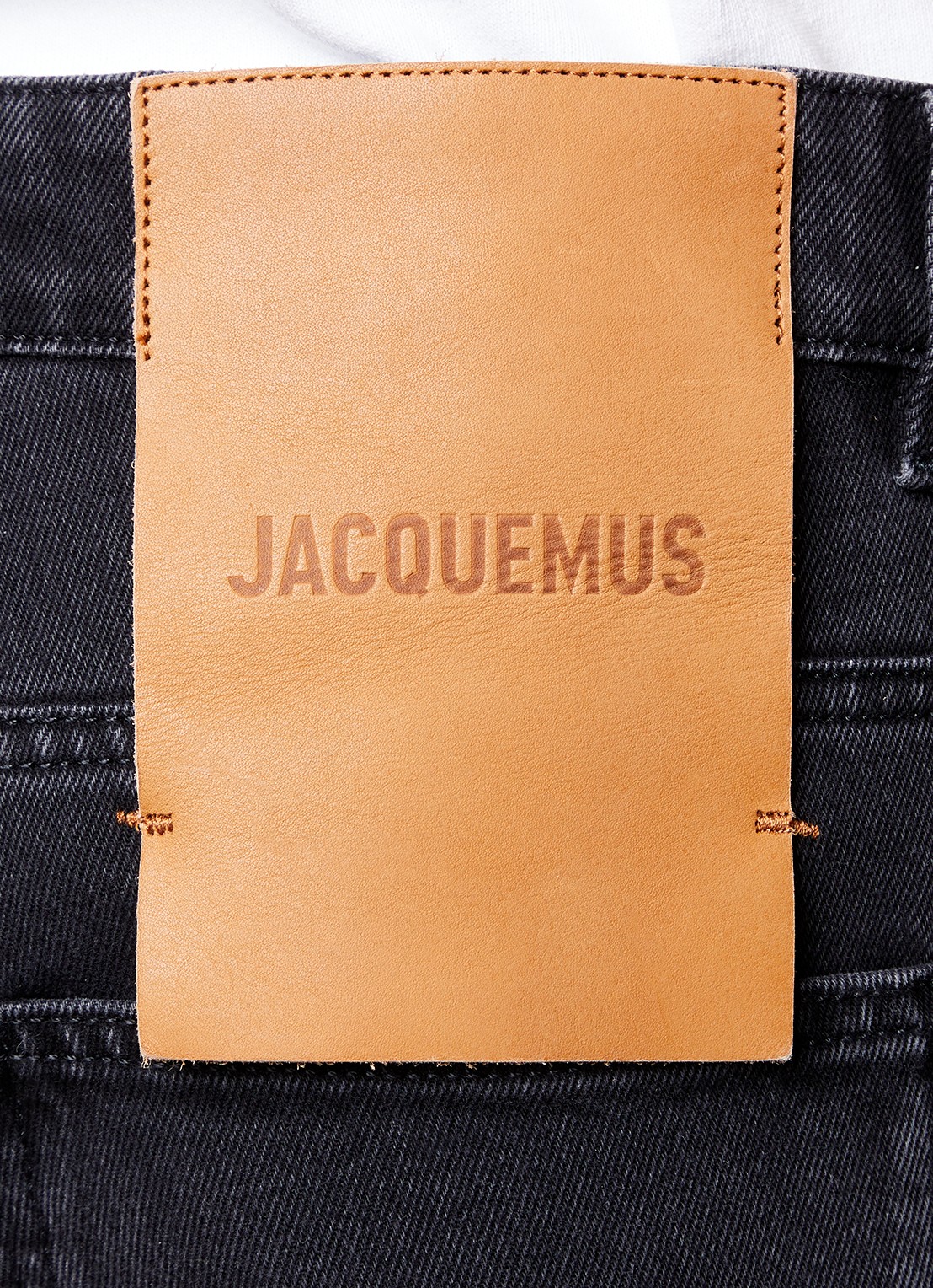 Jacquemus Le de Nîmes loose fit jeans met gekleurde wassing - detail 5 zwart