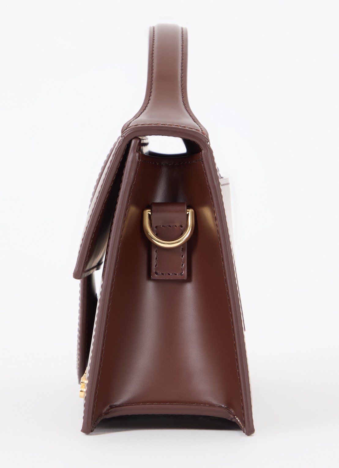 Jacquemus Le Grand Bambino handtas van leer met afneembare schouderriem - detail 6 bruin