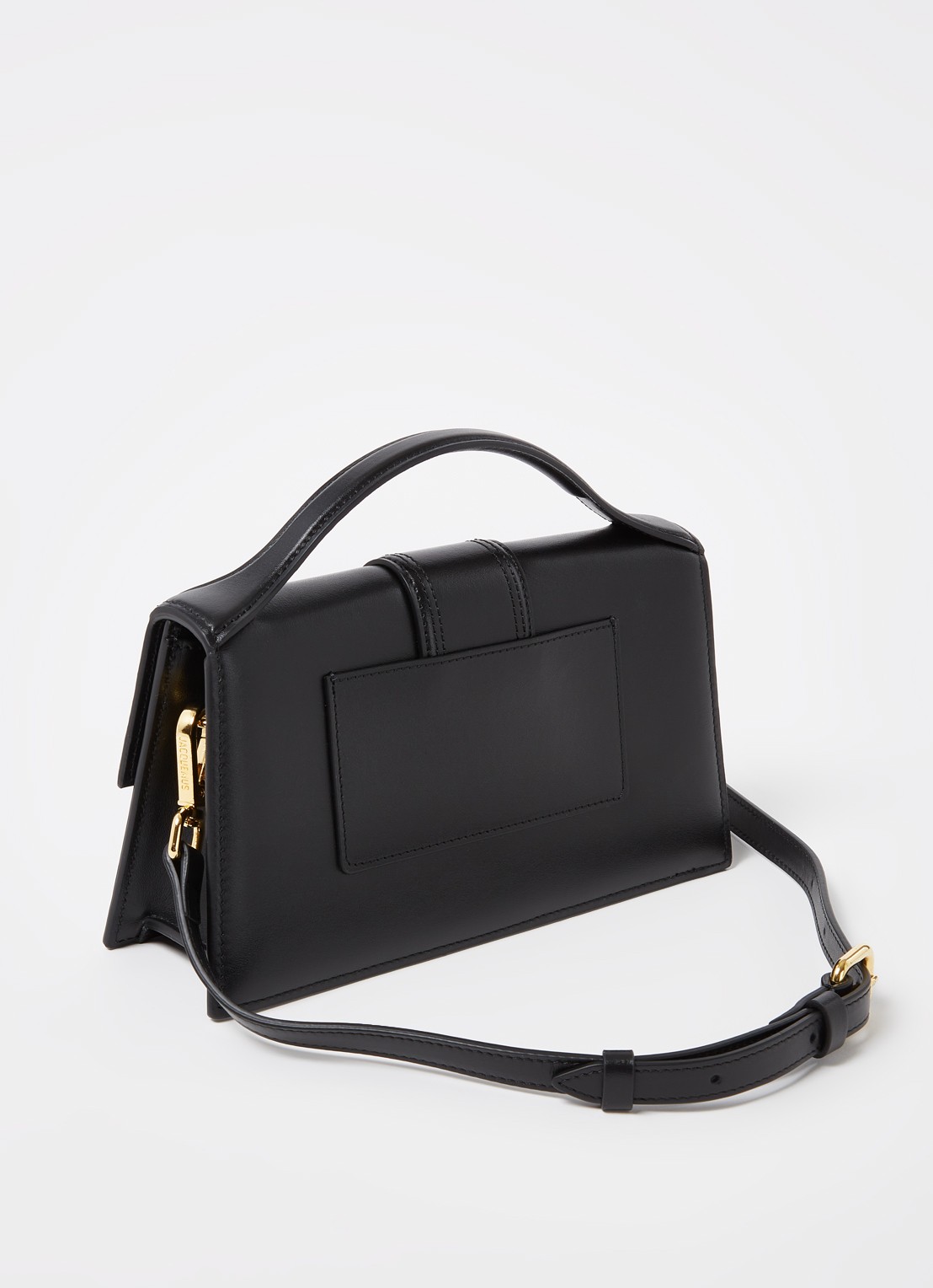 Jacquemus Le Grand Bambino handtas van leer - achterkant 7 zwart