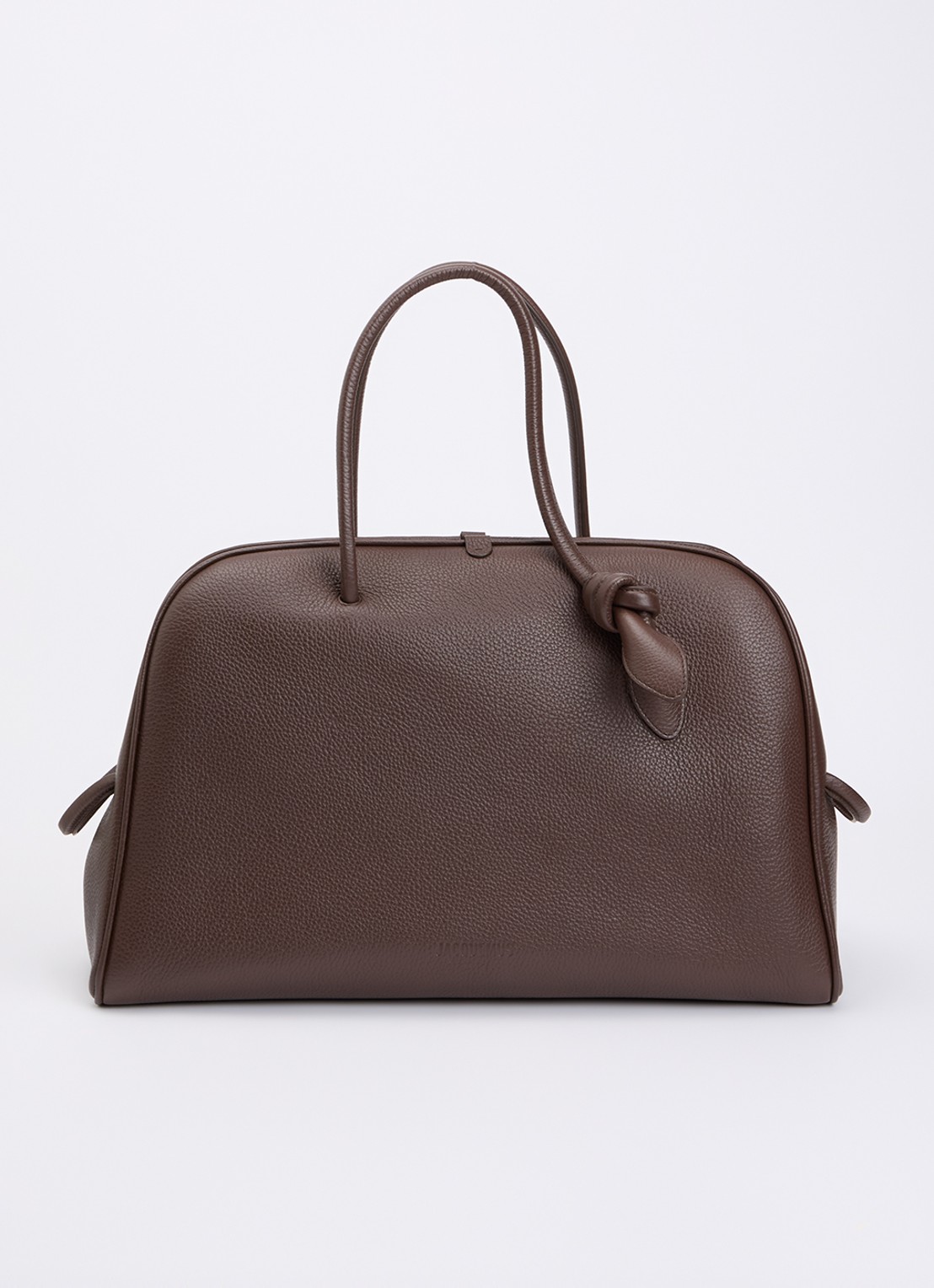 Jacquemus Le Grand Turismo schoudertas van kalfsleer - voorkant 6 donkerbruin