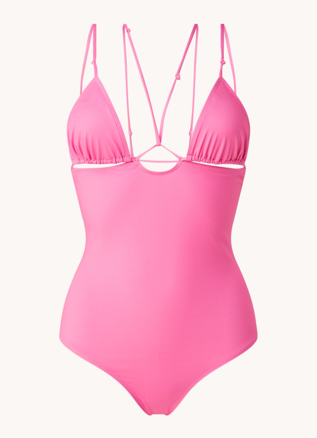 Jacquemus Le Maillot Pila badpak met cut-out detail - voorkant 2 roze