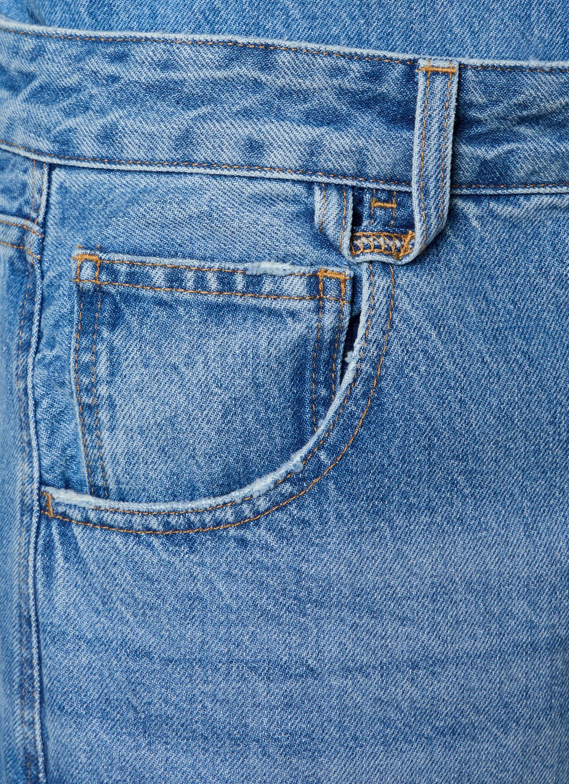 Jacquemus Le Mirada De-Nimes loose fit jeans met medium wassing - detail 4 indigo
