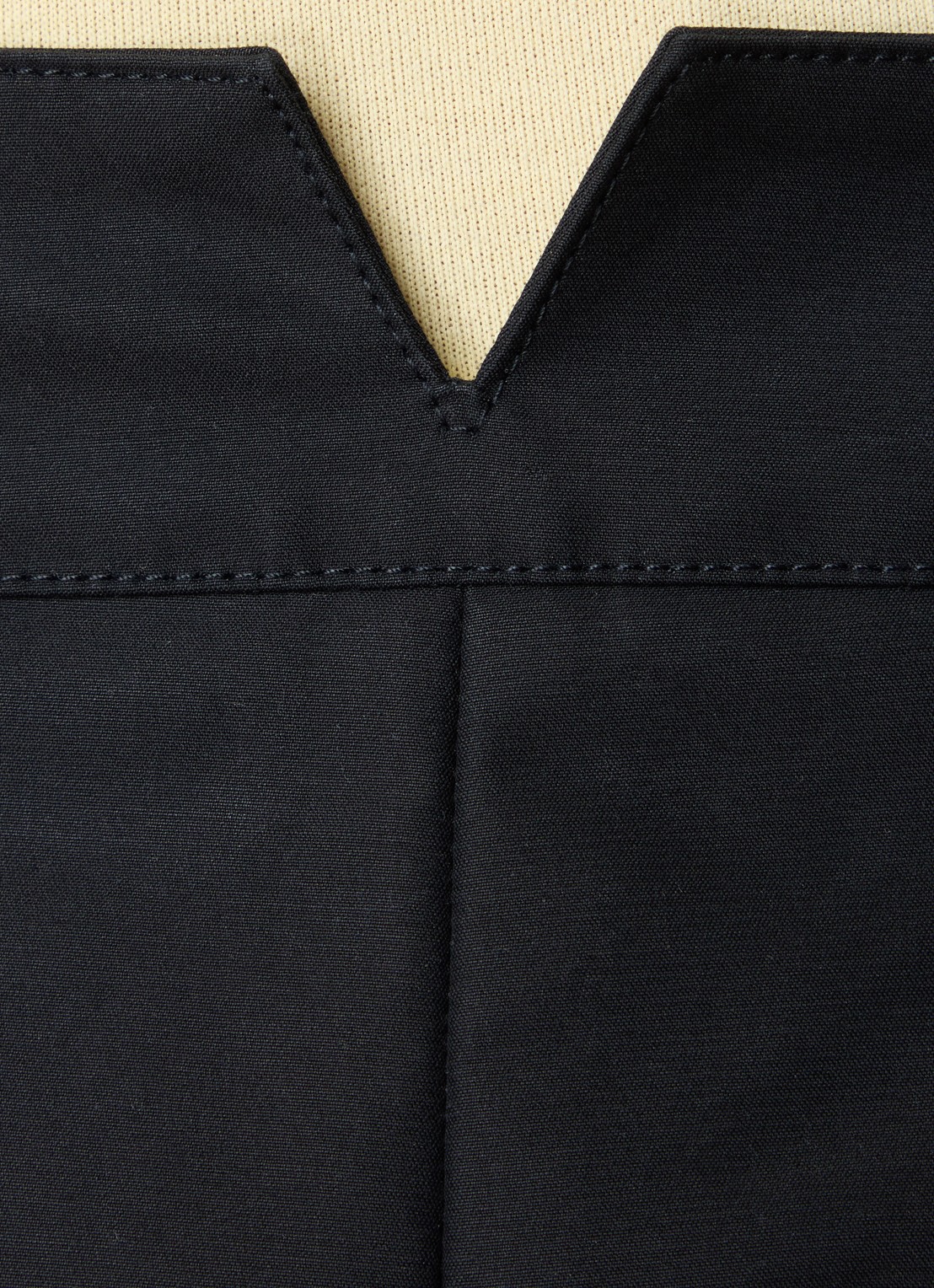 Jacquemus Le Ovalo mid waist balloon fit pantalon met steekzakken - detail 2 zwart
