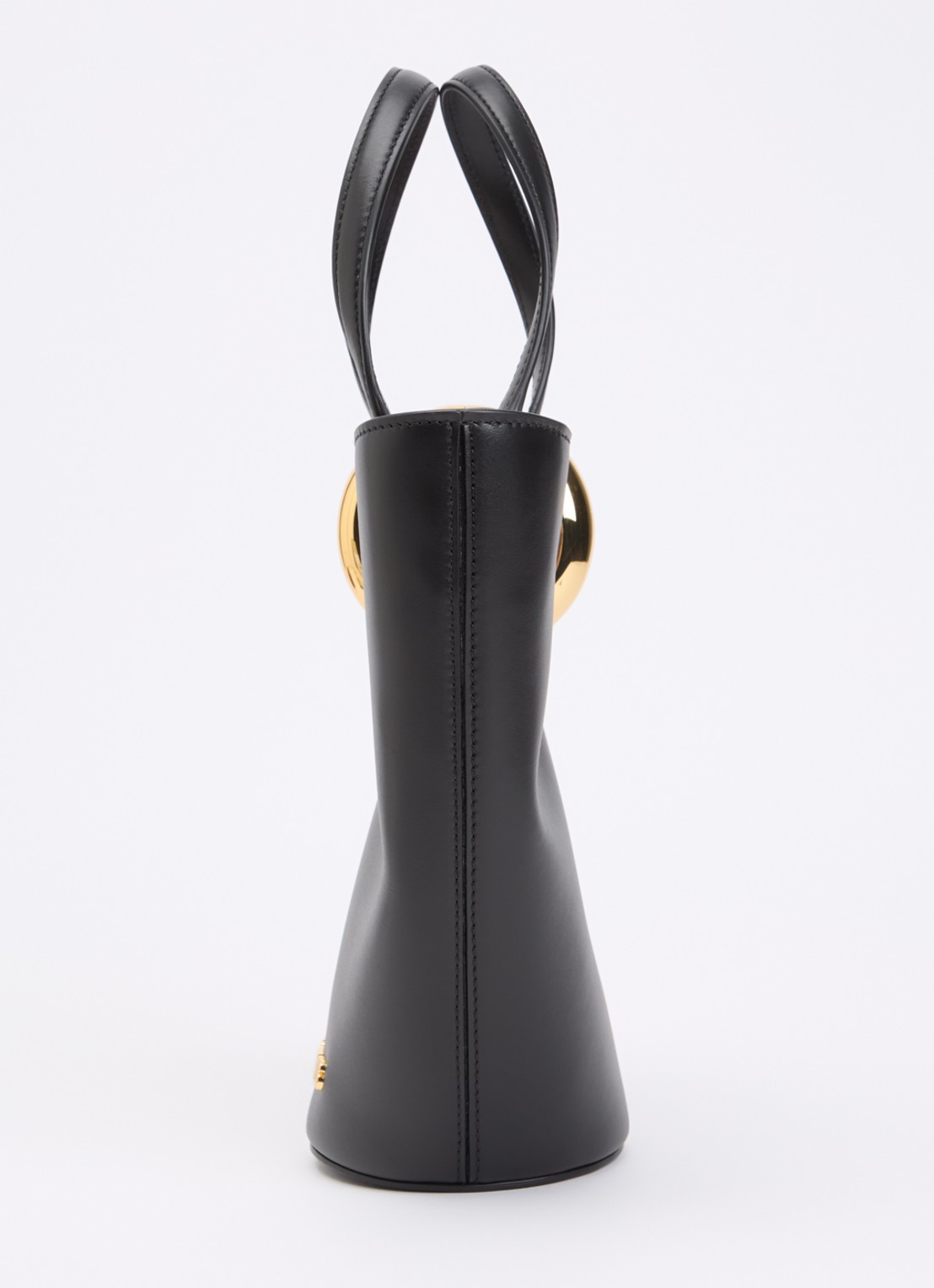 Jacquemus Le Petit Bambola handtas van leer met afneembare schouderriem - detail 3 zwart