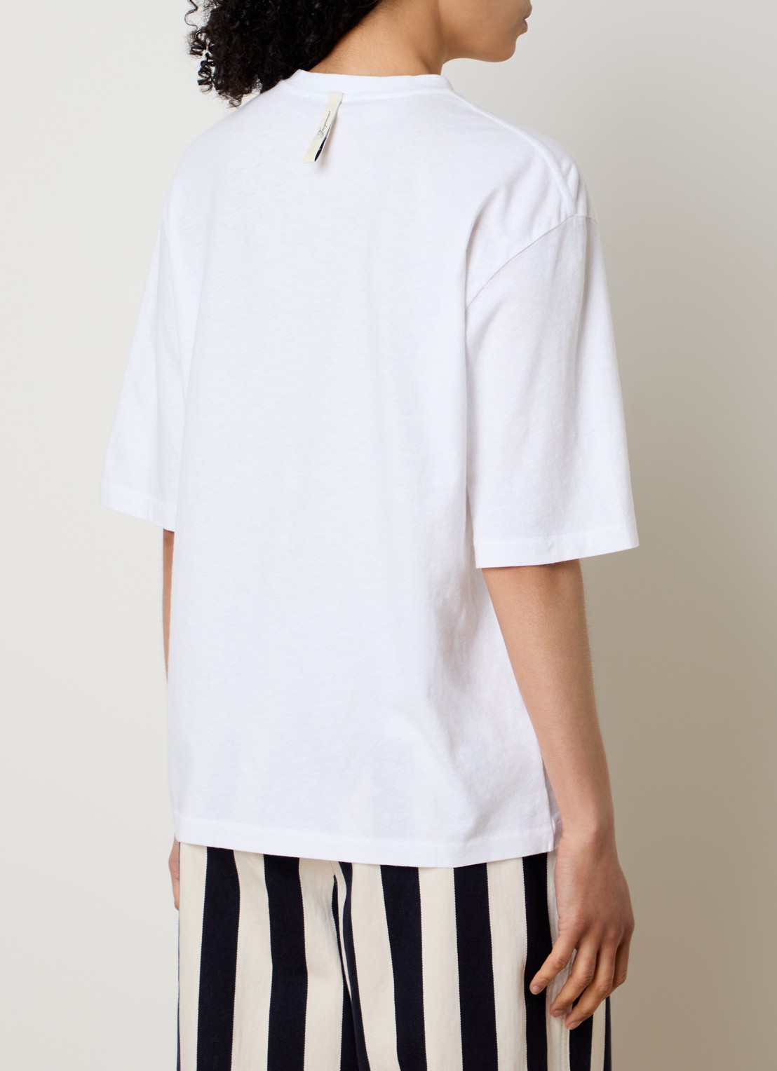 Jacquemus Le T-shirt met logoprint - achterkant 3 wit
