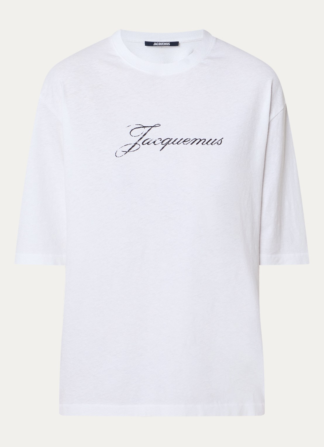 Jacquemus Le T-shirt met logoprint - voorkant wit