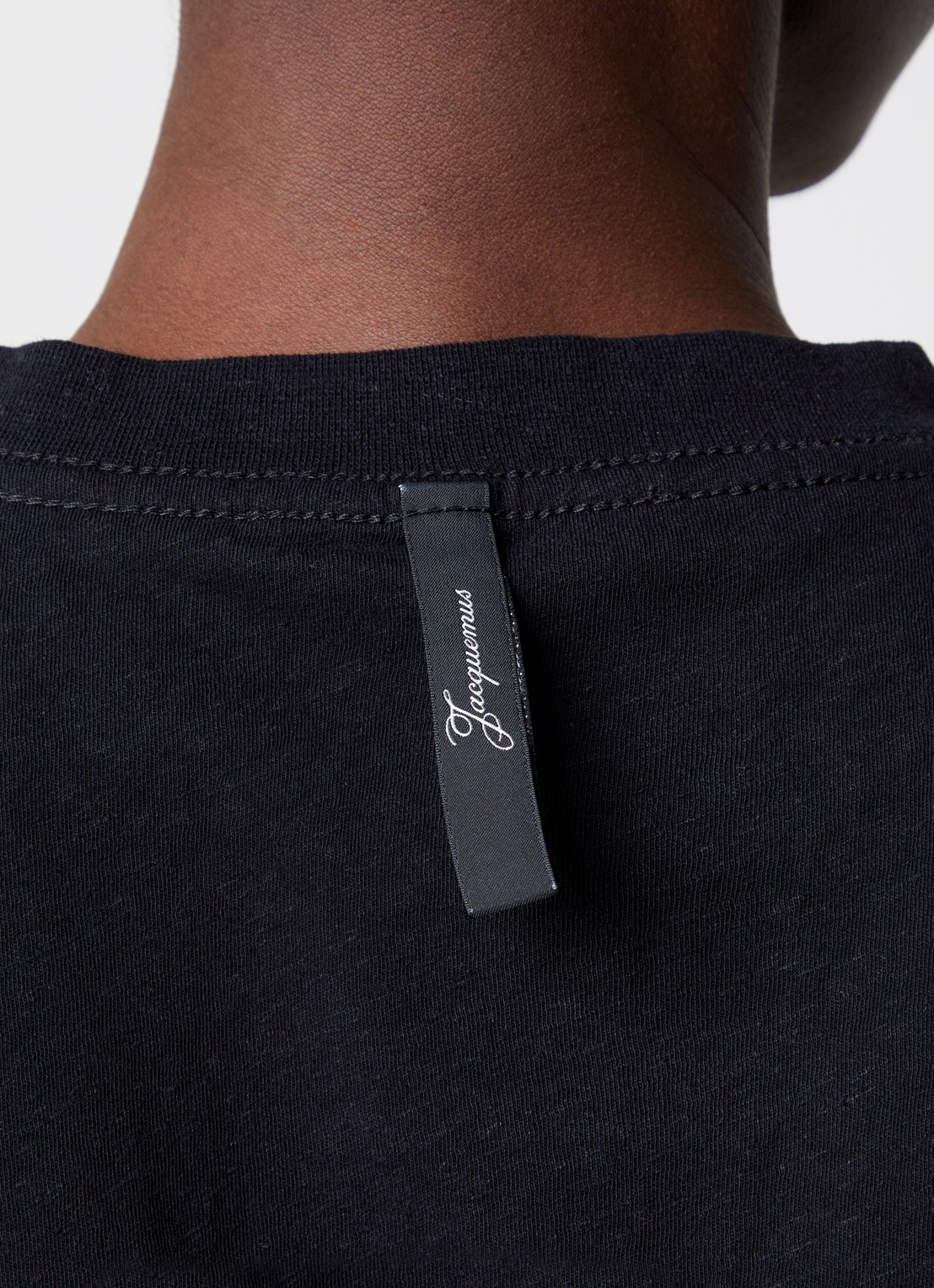 Jacquemus Le T-shirt met logoprint - detail 5 zwart