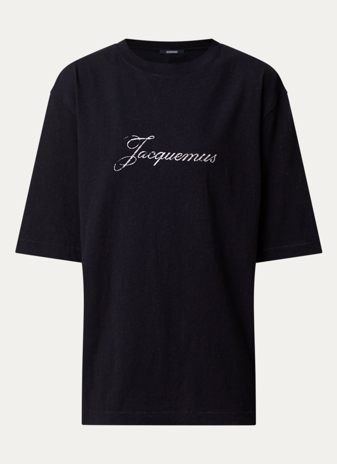 Jacquemus Le T-shirt met logoprint - voorkant 2 zwart
