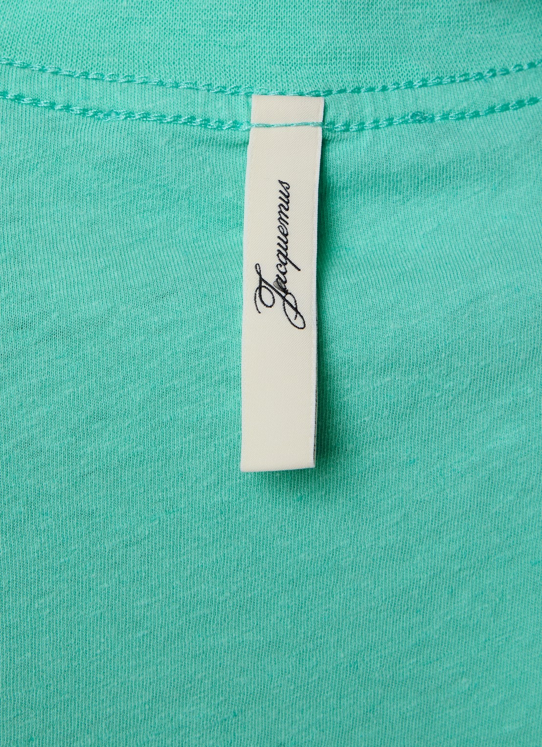 Jacquemus Le T-shirt met logoprint - detail 2 mint