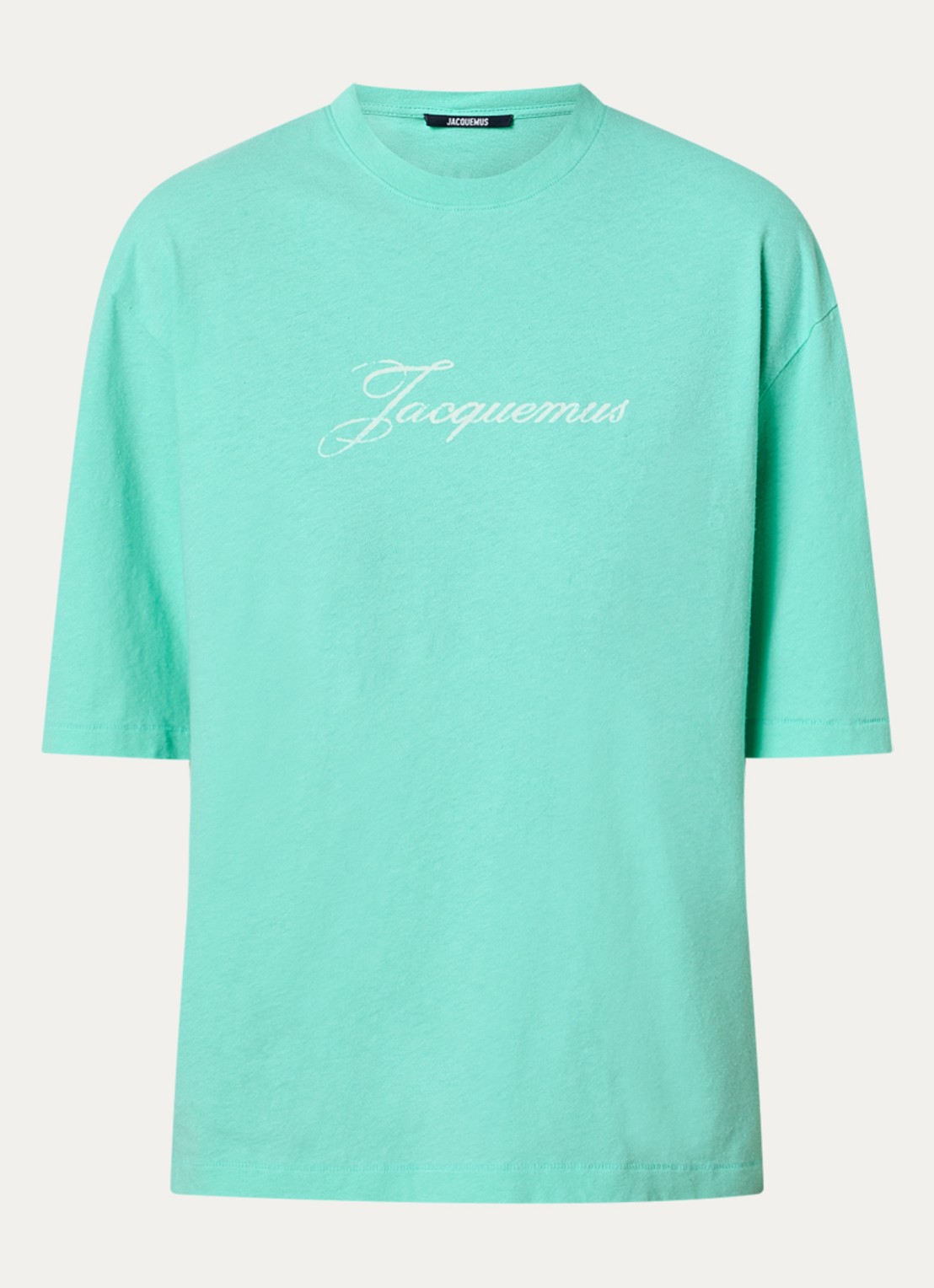 Jacquemus Le T-shirt met logoprint - voorkant 4 mint