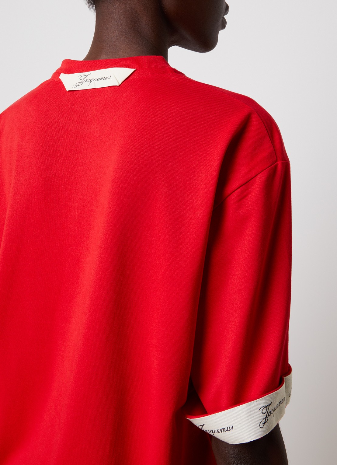 Jacquemus Le T-shirt met ronde hals - detail 2 rood