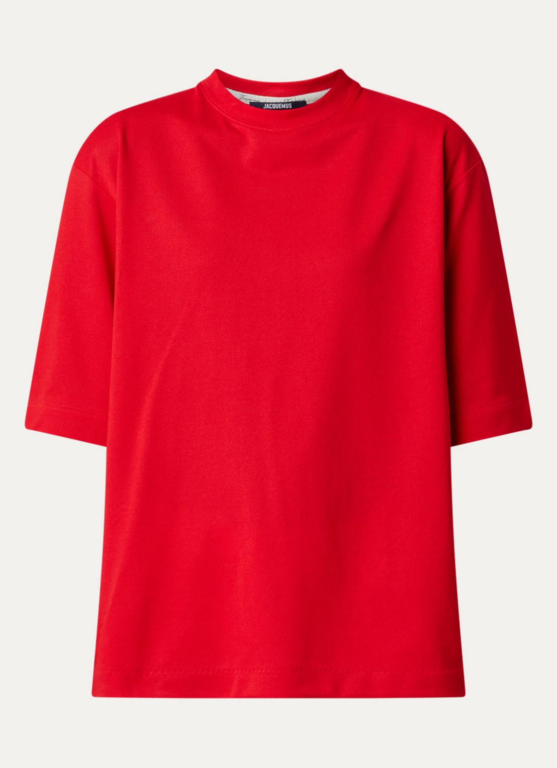 Jacquemus Le T-shirt met ronde hals - voorkant 3 rood