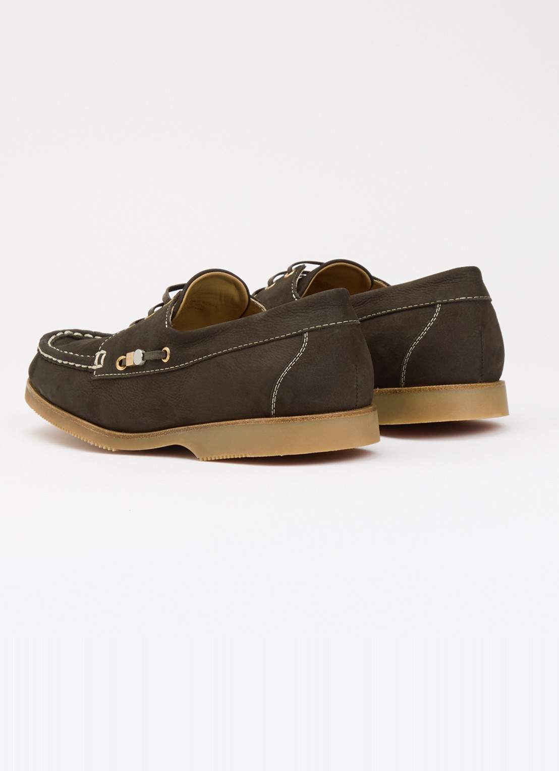 Jacquemus Les Canotiers bootschoen van nubuck - achterkant 5 donkerbruin