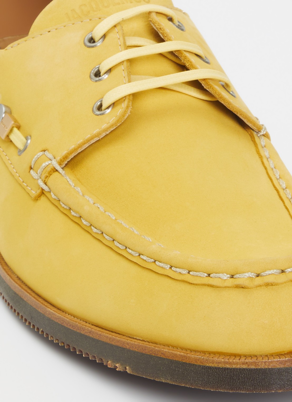 Jacquemus Les Canotiers bootschoen van nubuck - detail 6 geel