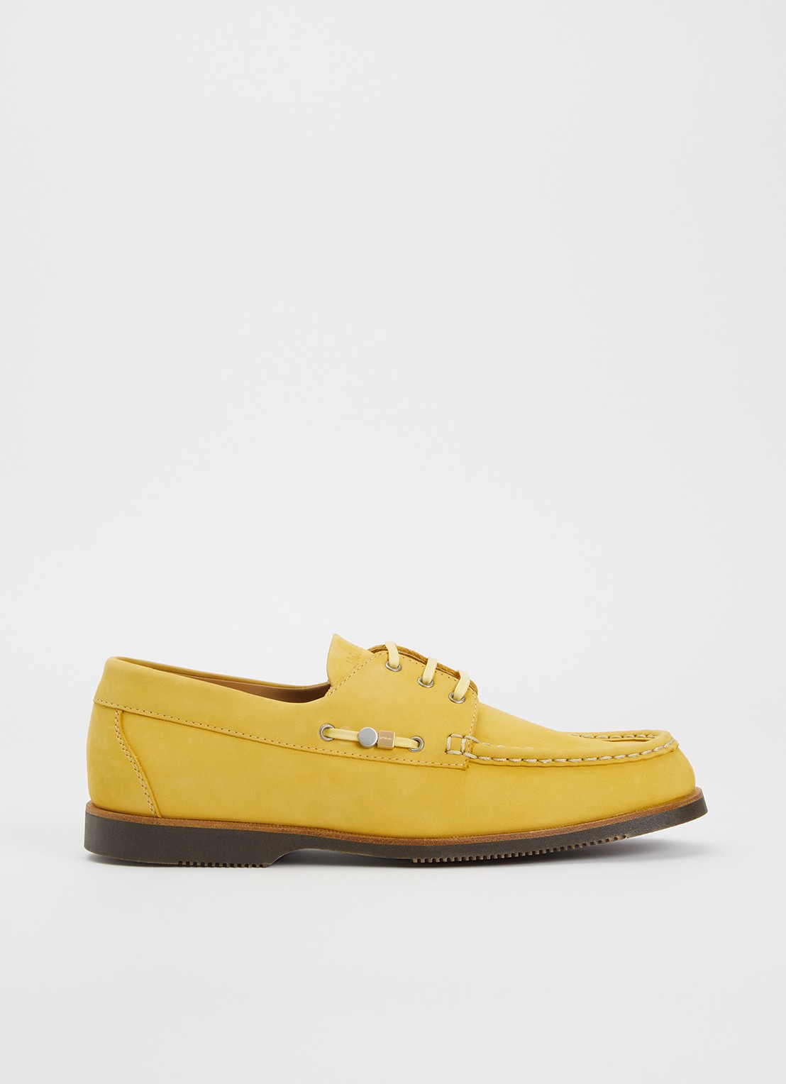 Jacquemus Les Canotiers bootschoen van nubuck - voorkant 2 geel