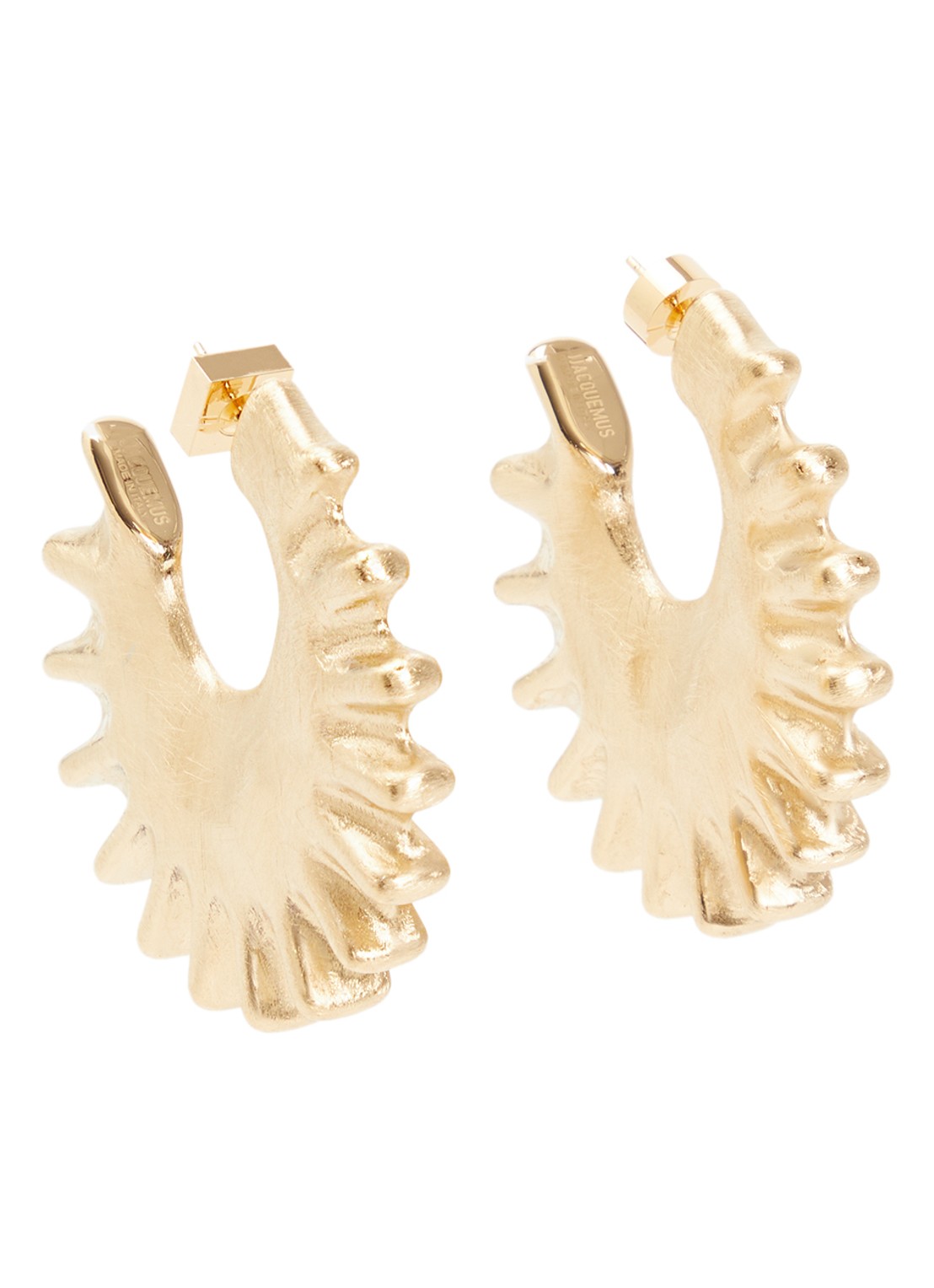 Jacquemus Les Creoles oorstekers - voorkant goud
