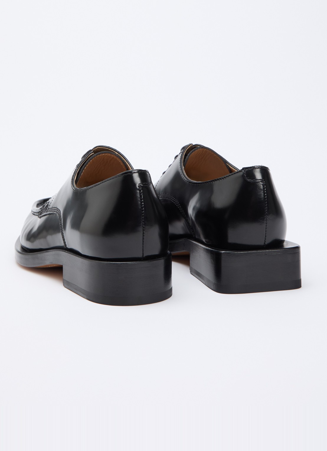 Jacquemus Les Derbies loafer van kalfsleer  - achterkant 5 zwart