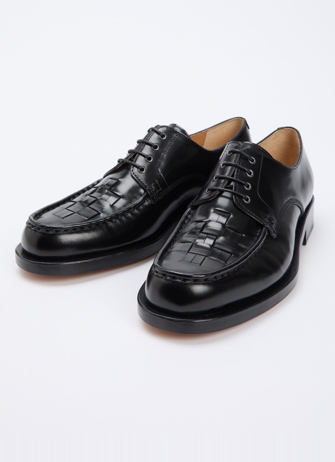 Jacquemus Les Derbies loafer van kalfsleer  - detail zwart