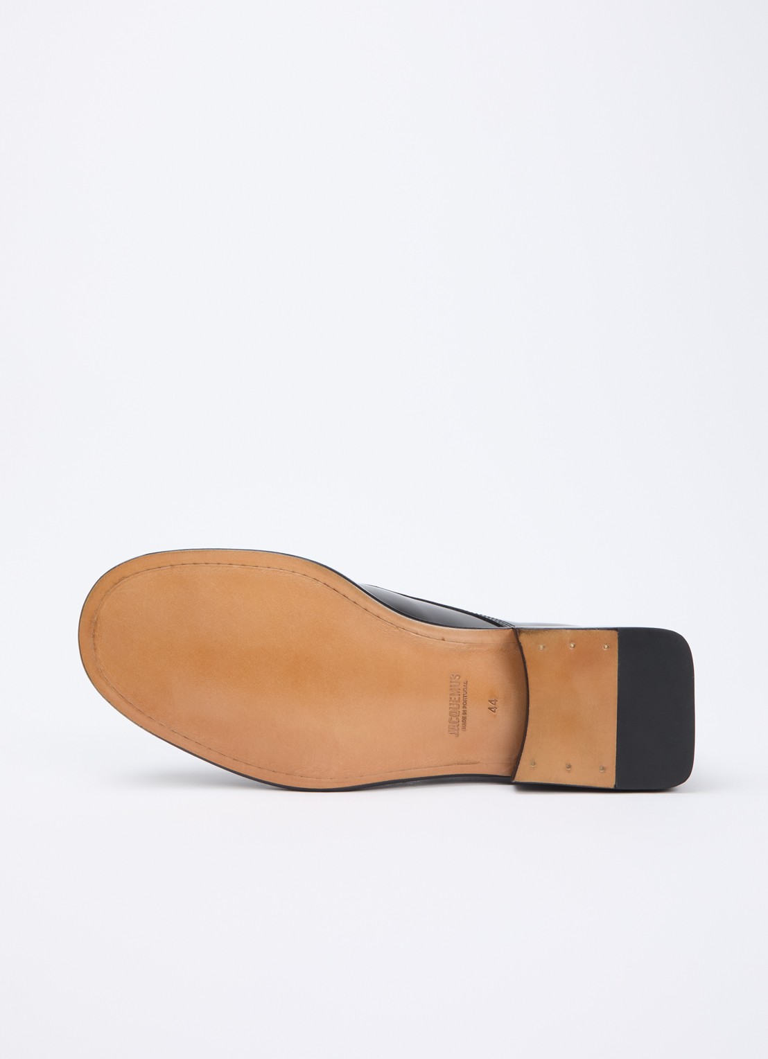 Jacquemus Les Derbies loafer van kalfsleer  - detail 3 zwart