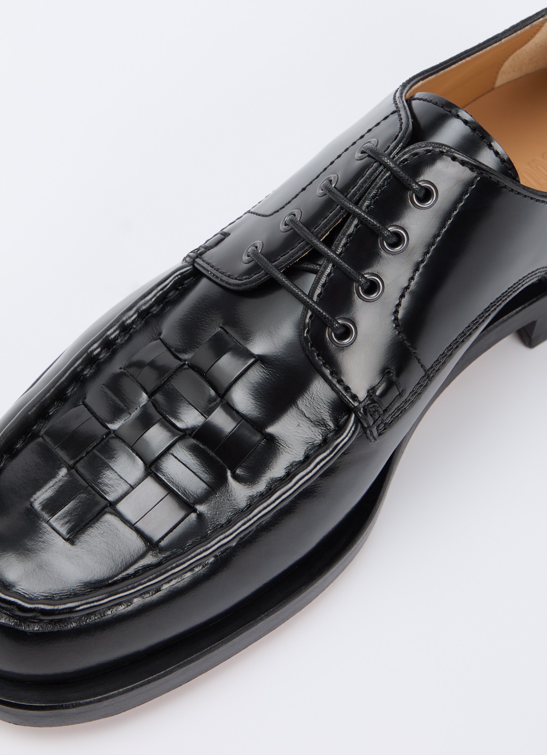 Jacquemus Les Derbies loafer van kalfsleer  - detail 4 zwart