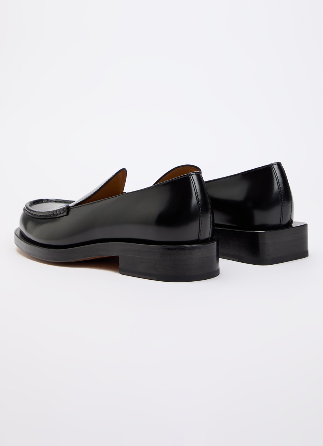 Jacquemus Les Mocassins loafer van leer  - achterkant 6 zwart